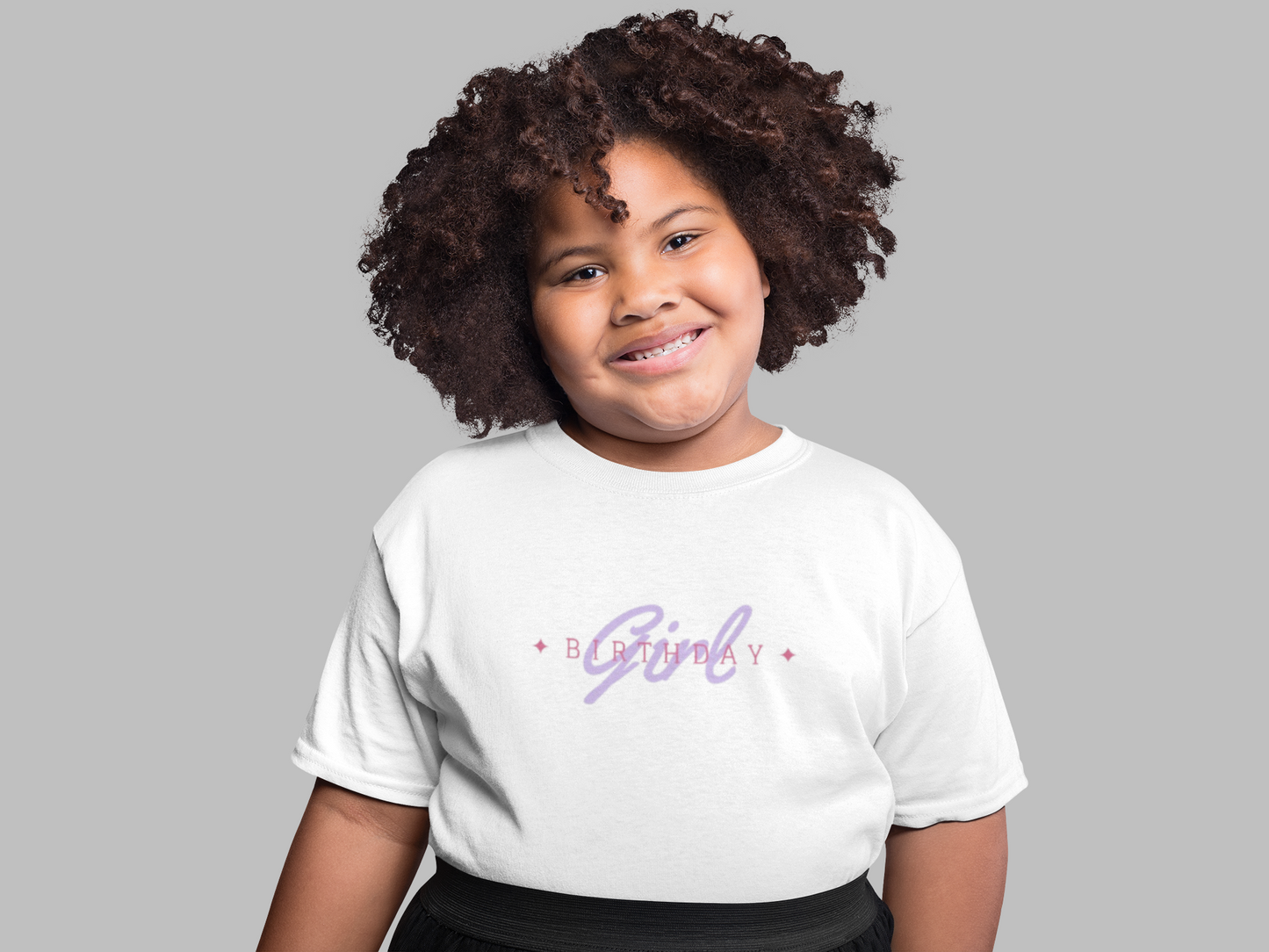 Kids Tee - Birthday Girl Design
