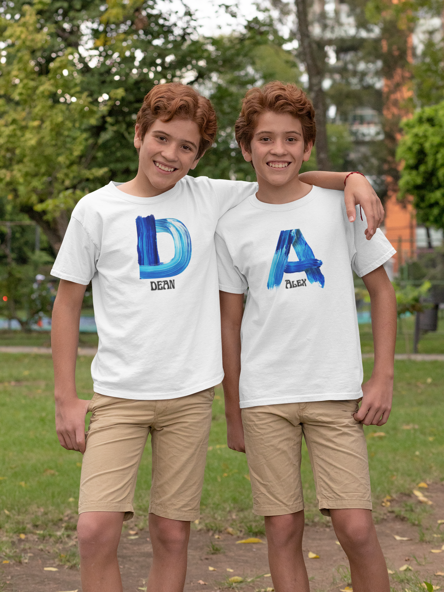 Personalised Children's Initial T-Shirt - Customisable Cotton Tee for Ages 4-12