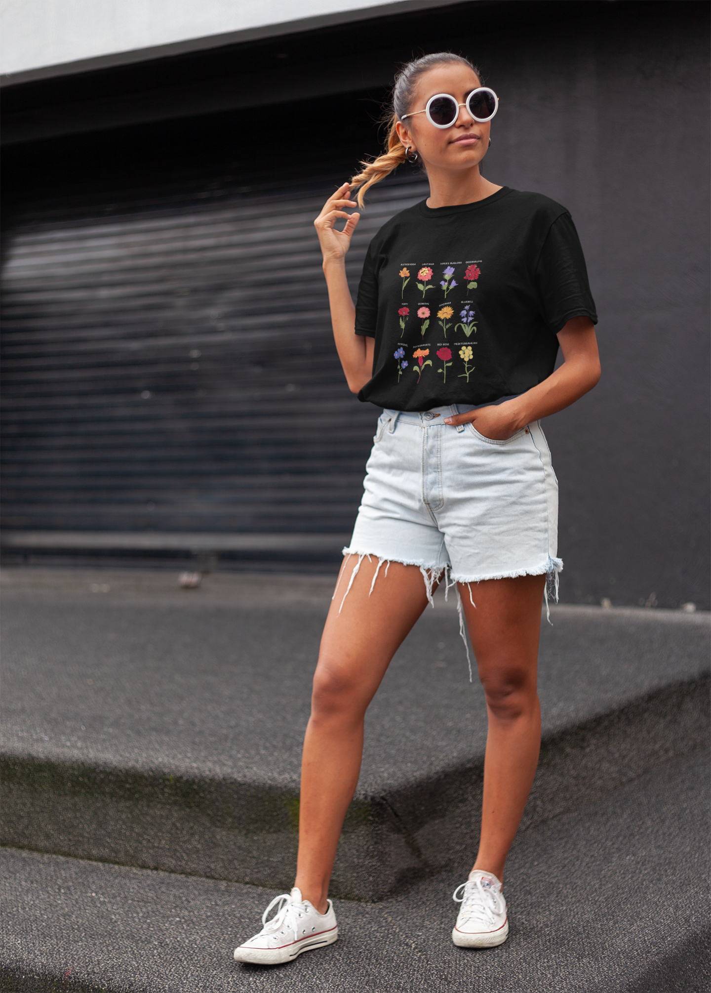 Floral Thick T-Shirt