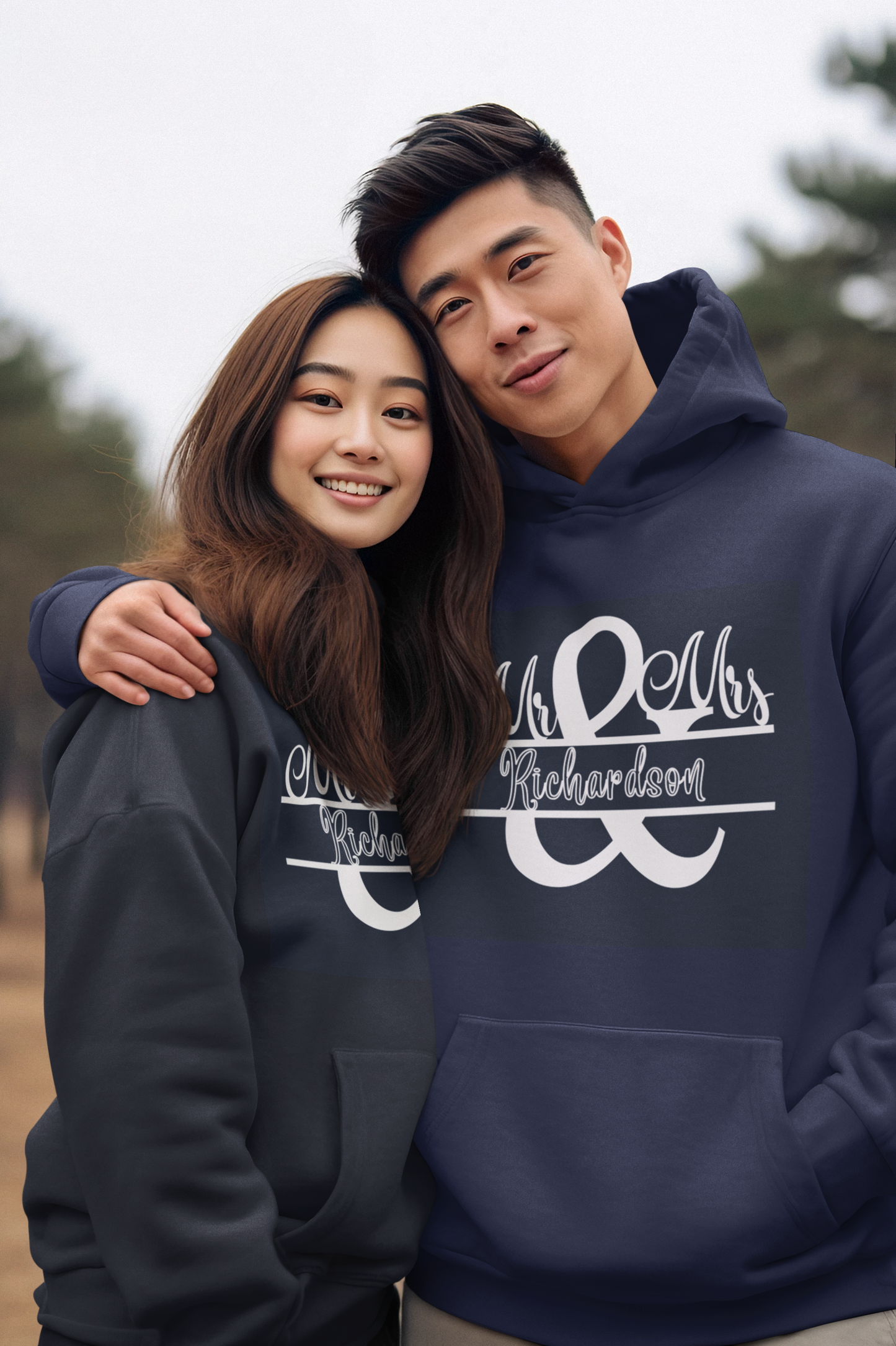 Hooded Sweatshirt - Mr & Mrs Design
