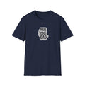 Navy crewneck graphic T-shirt with green 'REEL COOL DAD' logo, EST 2024