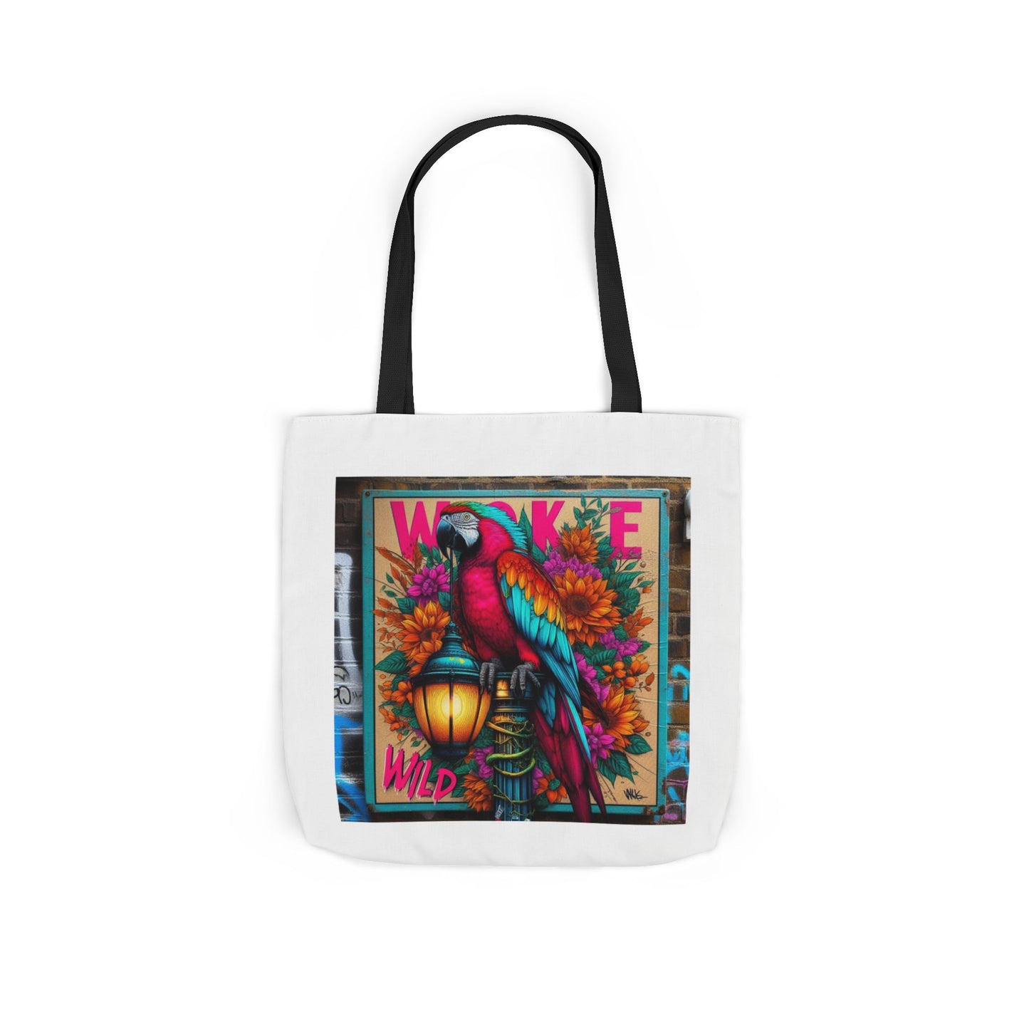 Canvas Tote Bag, Colourful Parrot