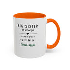 Personalised Sister Mug | Big Sister, Middle Sister or Little Sister | Custom Name Gift