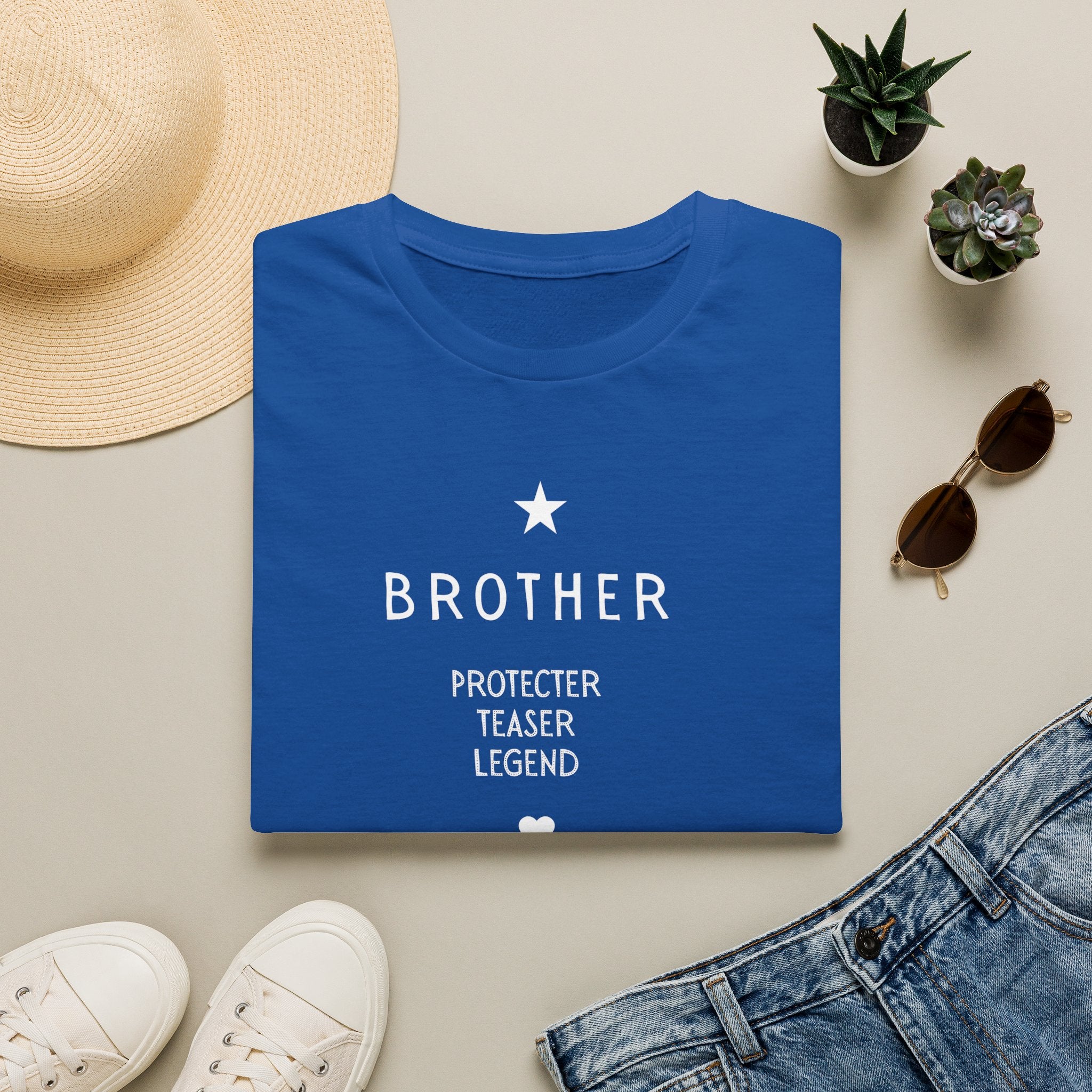 Personalised Brother T-Shirt | Protector Teaser Legend | Custom Name Gift