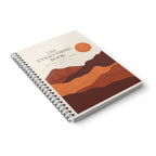 Personalised A5 Notebook, Wire-Bound Journal – Orange or Blue