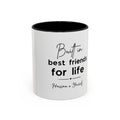 Personalised Best Friends for Life Mug | Custom Name Accent Coffee Mug