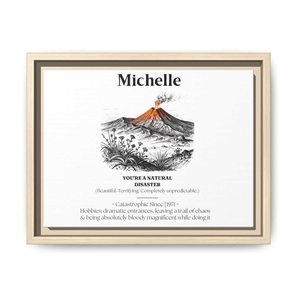 Personalised Matte Canvas Print — Funny Name Definition Framed Wall Art - AlleyCrafters