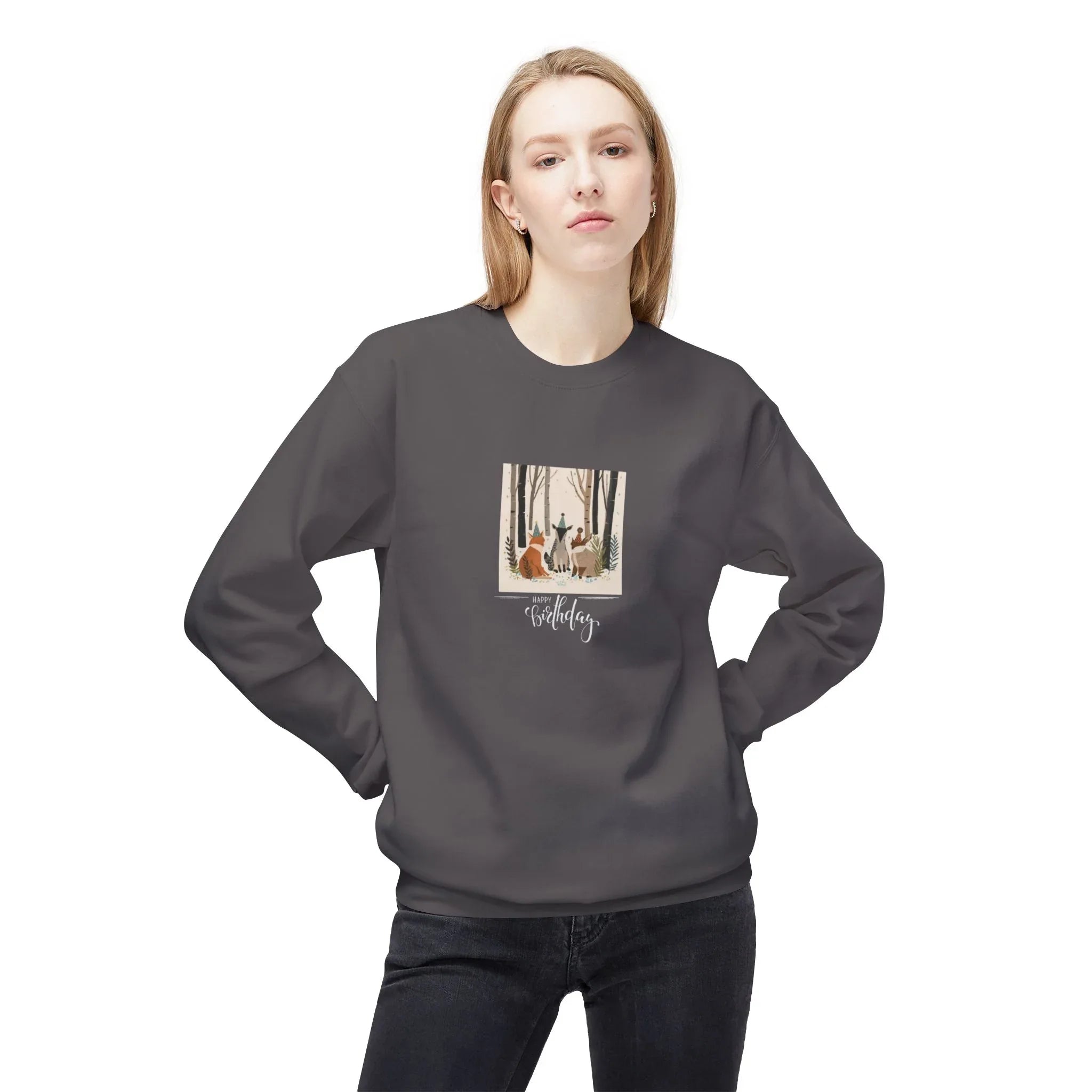 Woodland Birthday Animals Sweatshirt – Cute Nature Birthday Gift - Alley Crafters