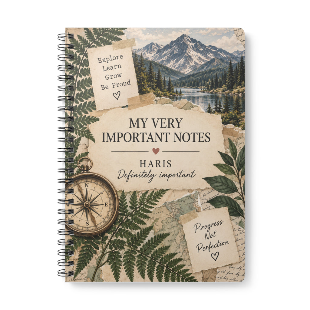 My Very Important Notes — Personalised A5 Notebook