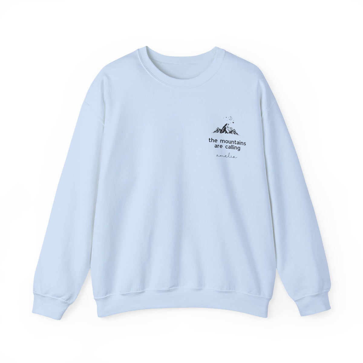 Personalised The Mountains Are Calling Sweatshirt