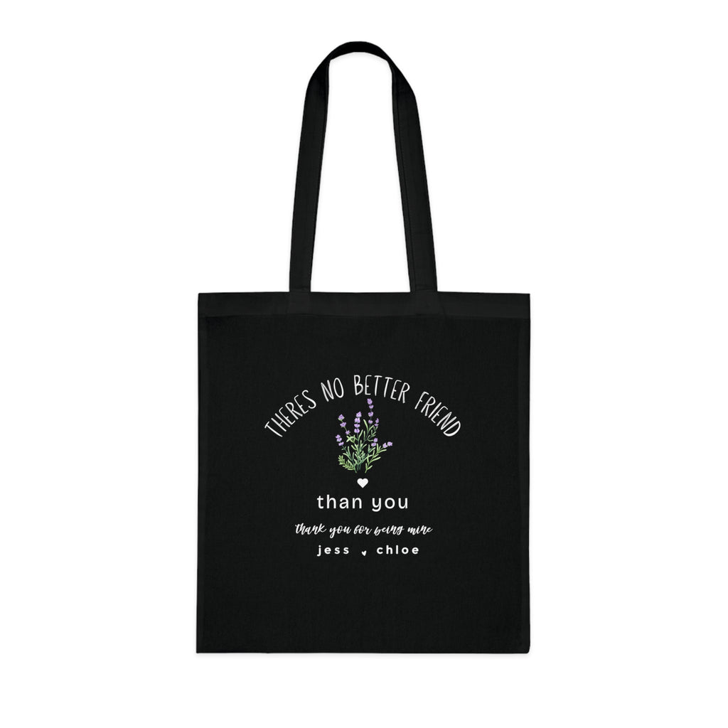 Personalised 'There's No Better Friend' Lavender Tote Bag | Custom Gift for Her