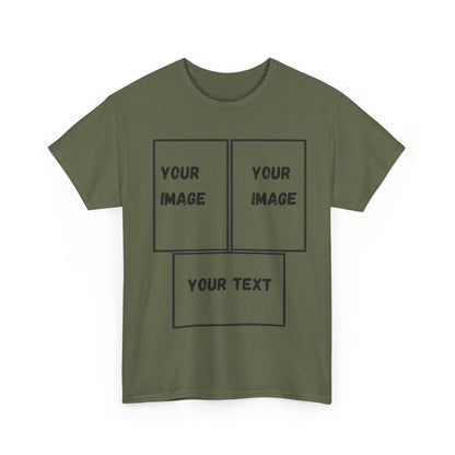 Custom Unisex Heavy Cotton Tee with Text