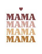 MAMA stacked text graphic with heart above
