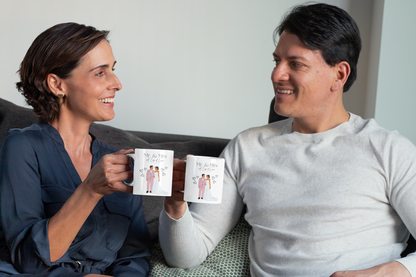 Mug - Mr & Mrs Wedding Mug, Ceramic Coffee Cups