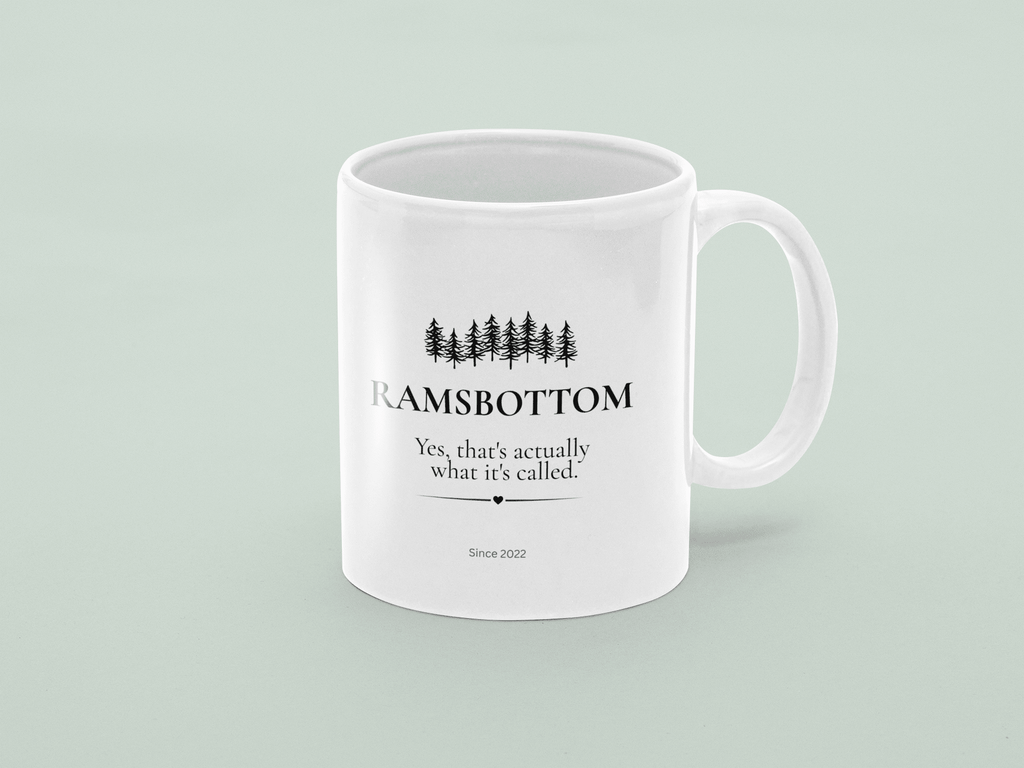 Personalised 'My Happy Place' Mug — Custom Location, Name & Year - AlleyCrafters