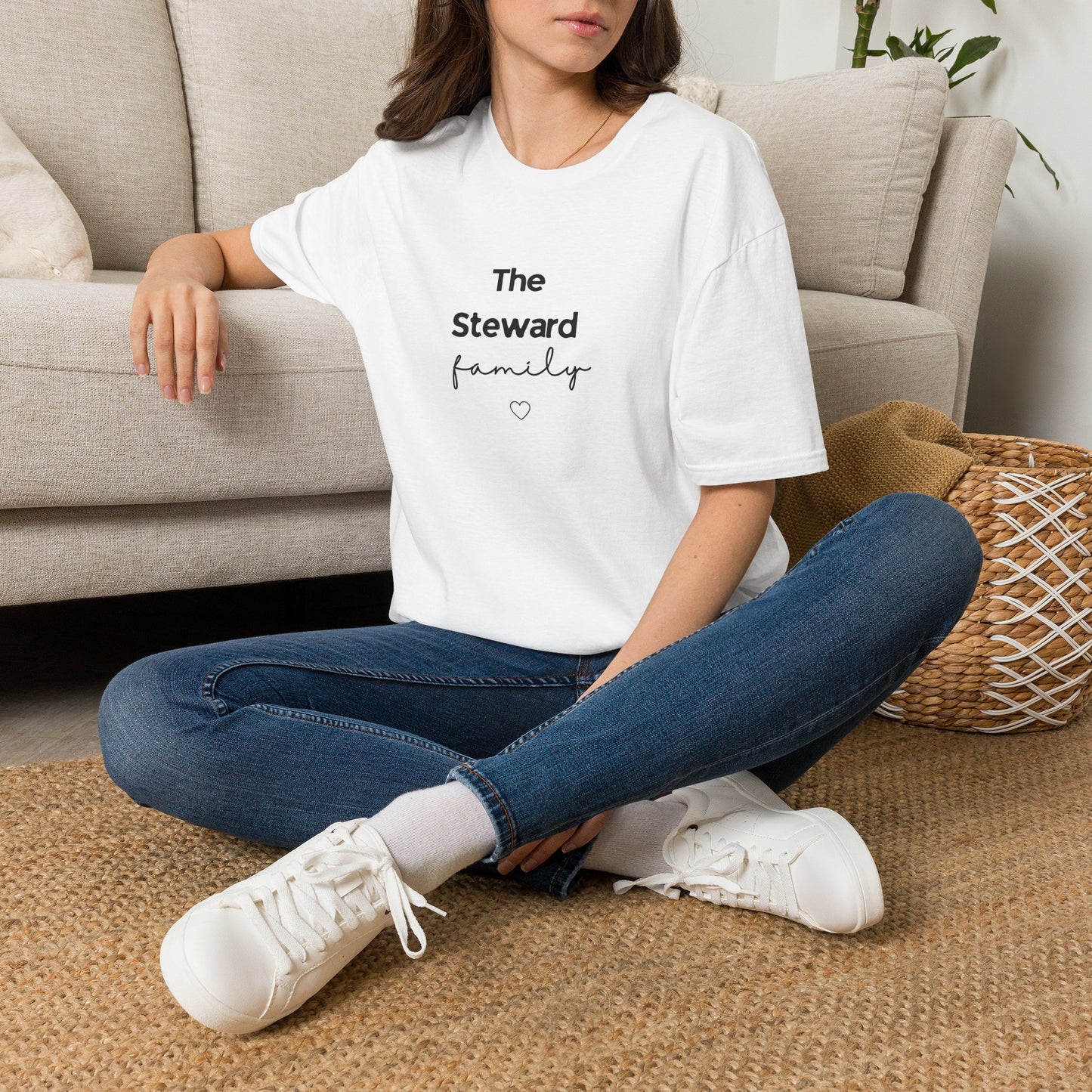 Family T-Shirt | Personalised Script Tee | Custom Last Name Gift