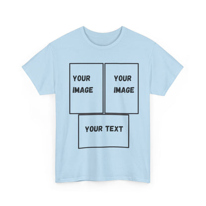Custom Unisex Heavy Cotton Tee with Text