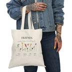 Personalised Friends Tote Bag — Friends Make Life Beautiful Floral Canvas Gift