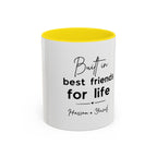 Personalised Best Friends for Life Mug | Custom Name Accent Coffee Mug