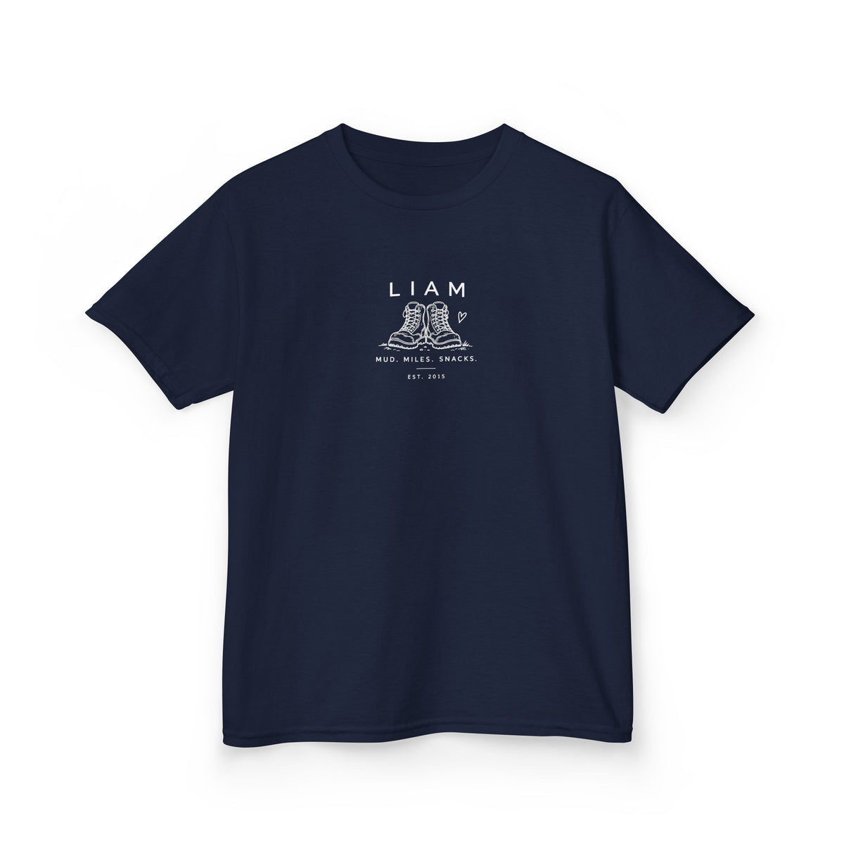 Personalised Hiking Boots Kids T-Shirt | Children's Graphic Tee with Name