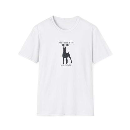 Personalised Dog Lover T-Shirt — "All I Need Is My Dog and..." Custom Gift