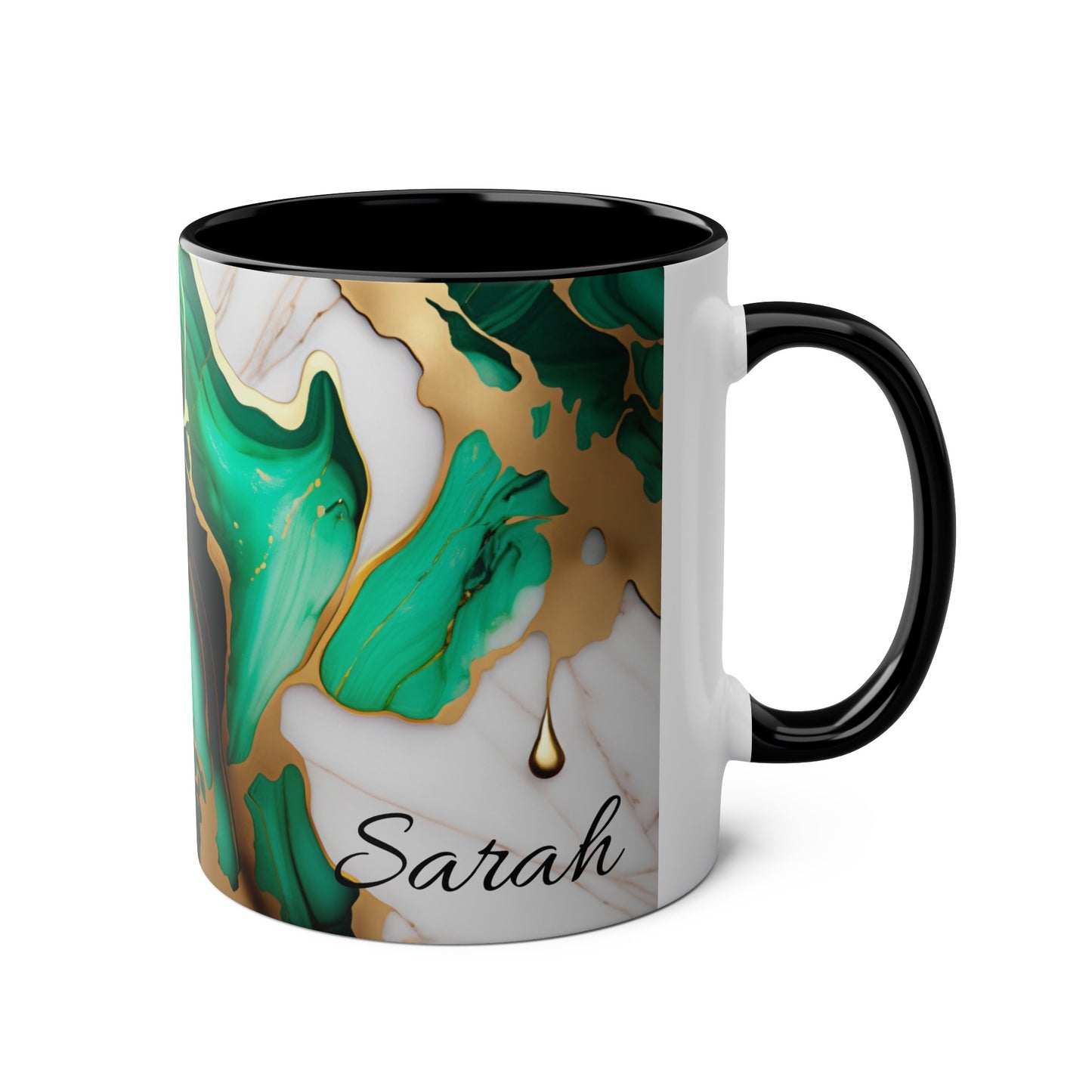 Marble Ink Green & Gold