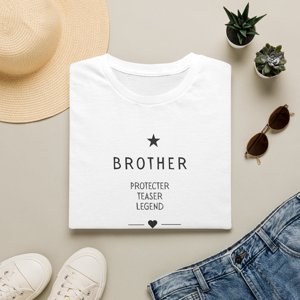 Personalised Brother T-Shirt | Protector Teaser Legend | Custom Name Gift
