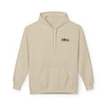 Alley. Minimalist Chest Logo Hoodie — Lightweight White Pullover - AlleyCrafters