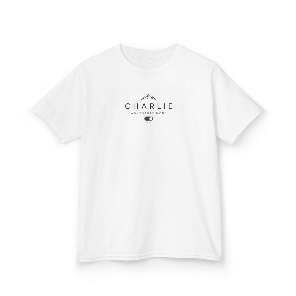 Personalised Adventure Kids Tee — Mountain Logo Children's Shirt