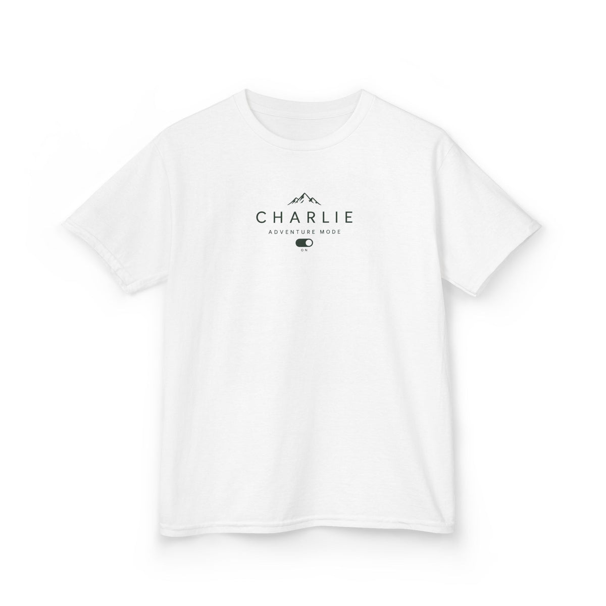 Personalised Adventure Kids Tee — Mountain Logo Children's Shirt