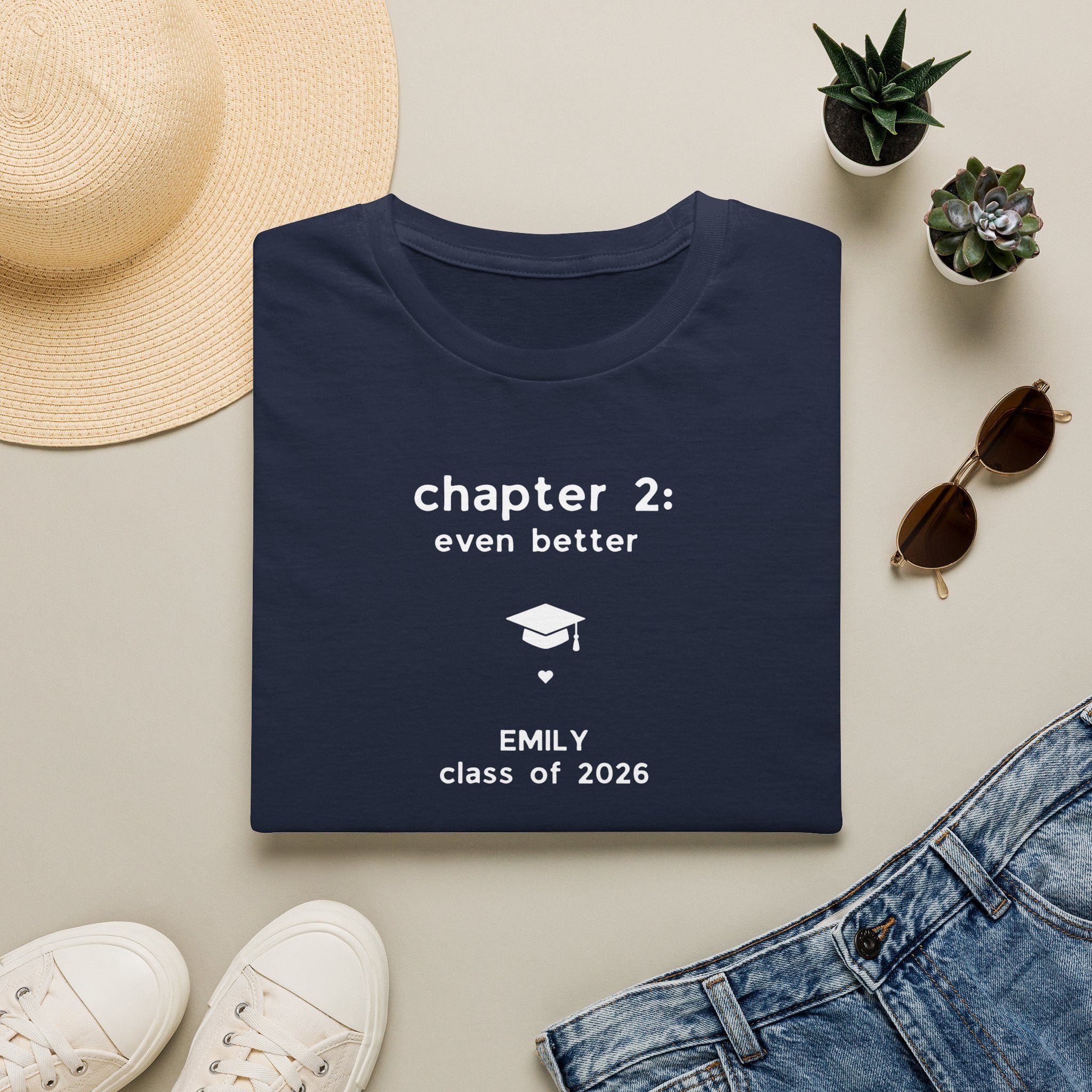 Graduation T-Shirt — "Chapter 2: even better" Personalized Class of 2026