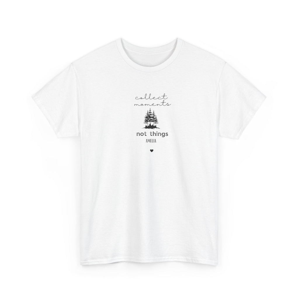 Collect Moments Not Things T-Shirt | Minimalist Nature Graphic Tee
