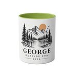 Personalised Mountain Mug | Custom Name Gift for Hikers