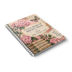 Little Book of Bright Ideas — A5 Lined Notebook with Vintage Floral Cover