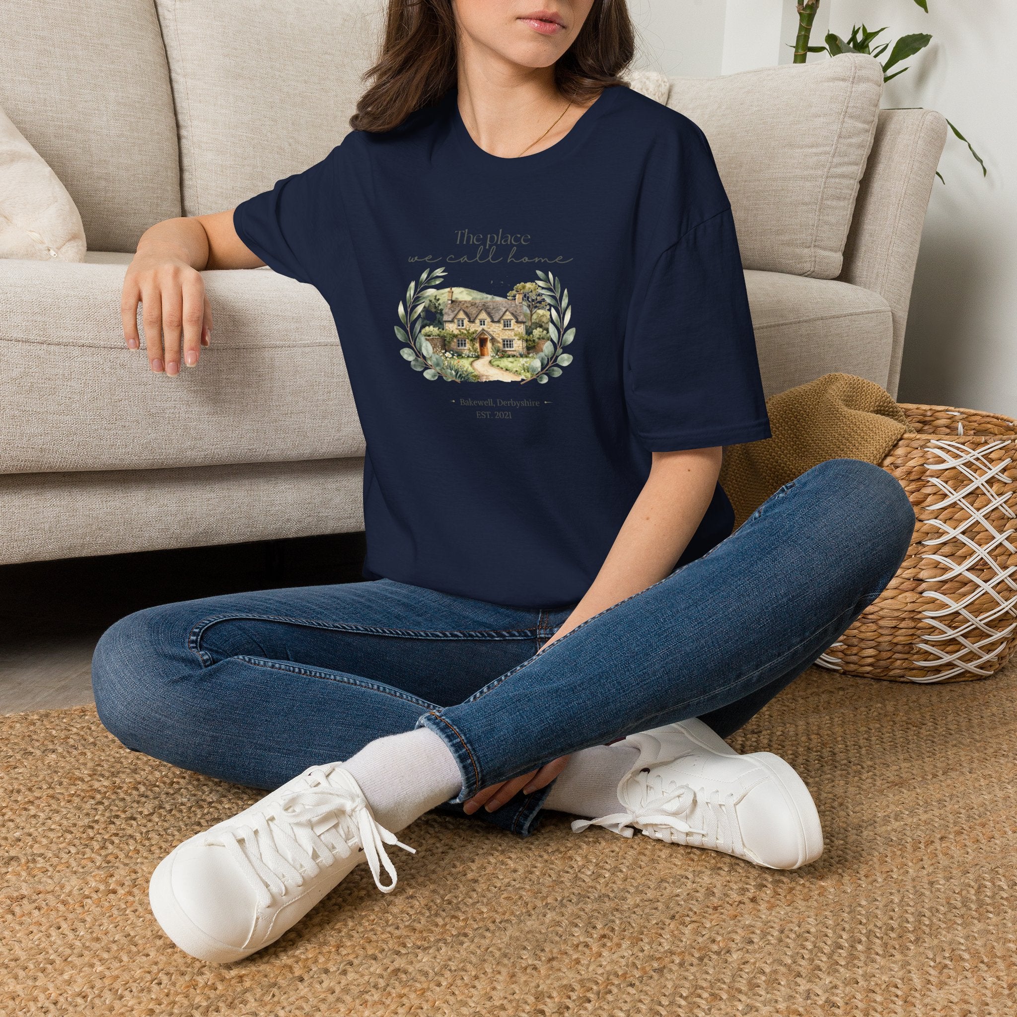 Cottage T-Shirt | The Place We Call Home | Vintage Floral Design