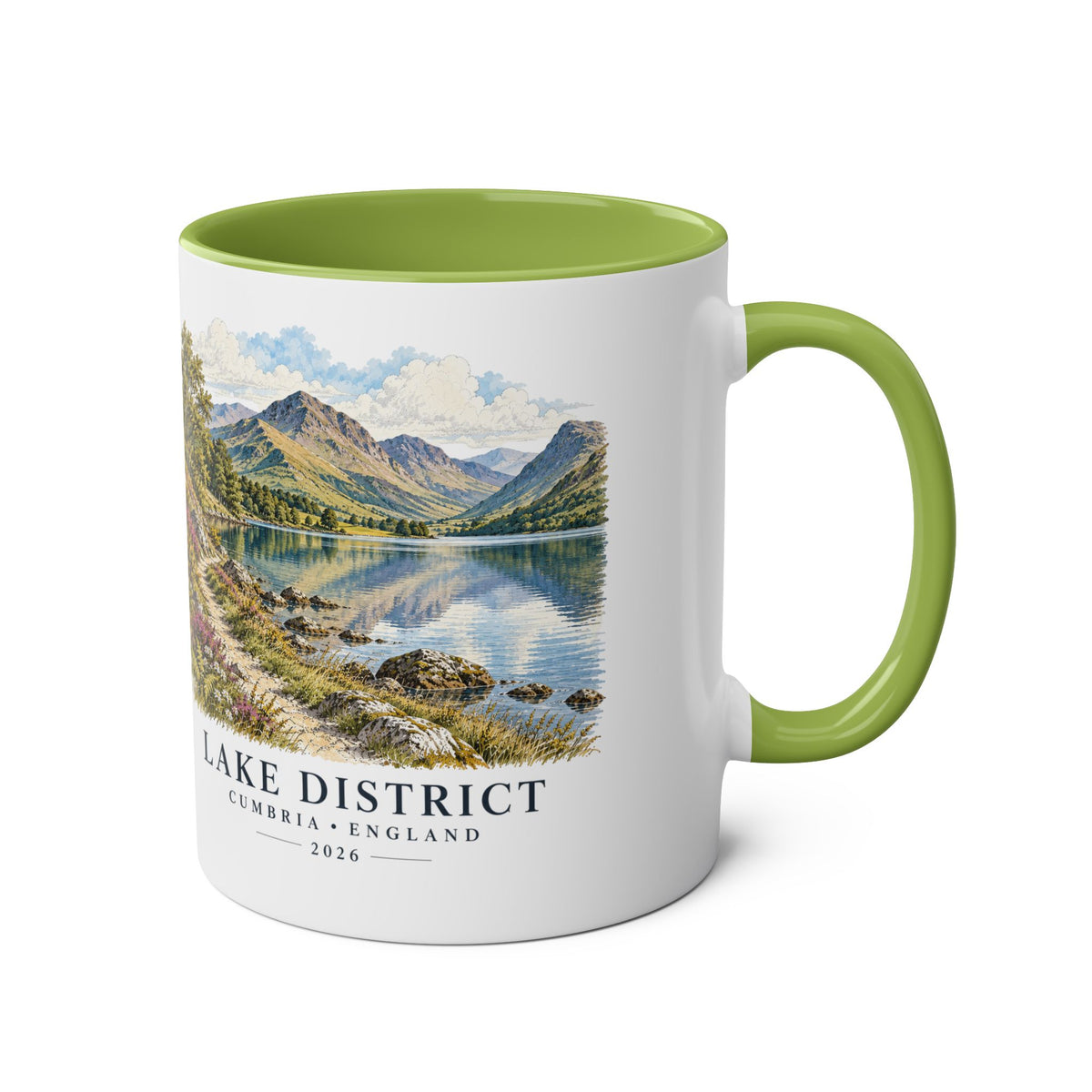 Personalised Lake District Mug – Two-Tone Ceramic, 11oz