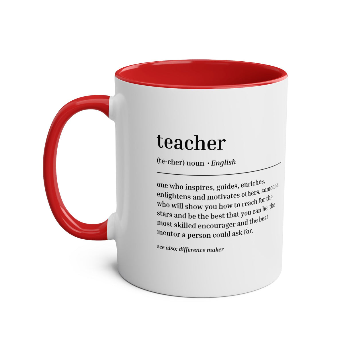 Teacher Definition Mug – Two-Tone Thank You Teacher Gift - #AlleyCrafters
