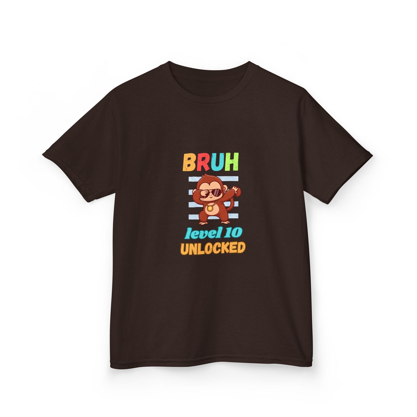 Kids Gaming Tee - BRUH Level (Age) Unlocked