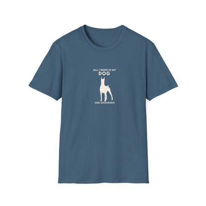 Personalised Dog Lover T-Shirt — "All I Need Is My Dog and..." Custom Gift