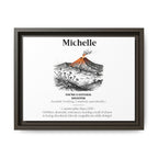 Personalised Matte Canvas Print — Funny Name Definition Framed Wall Art - AlleyCrafters