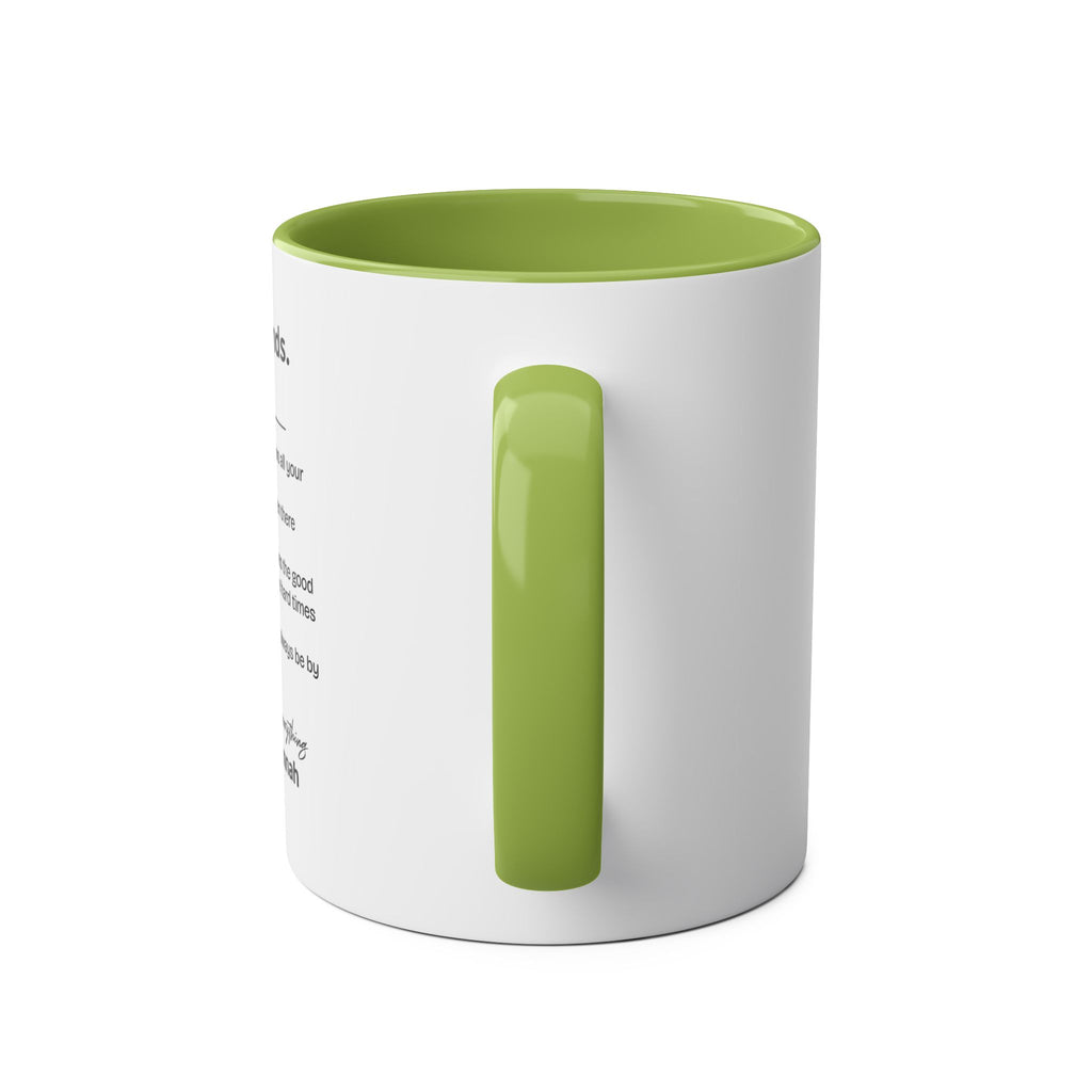 Best Friends Definition Coffee Mug — Personalized Friendship Gift (11oz Two-Tone)