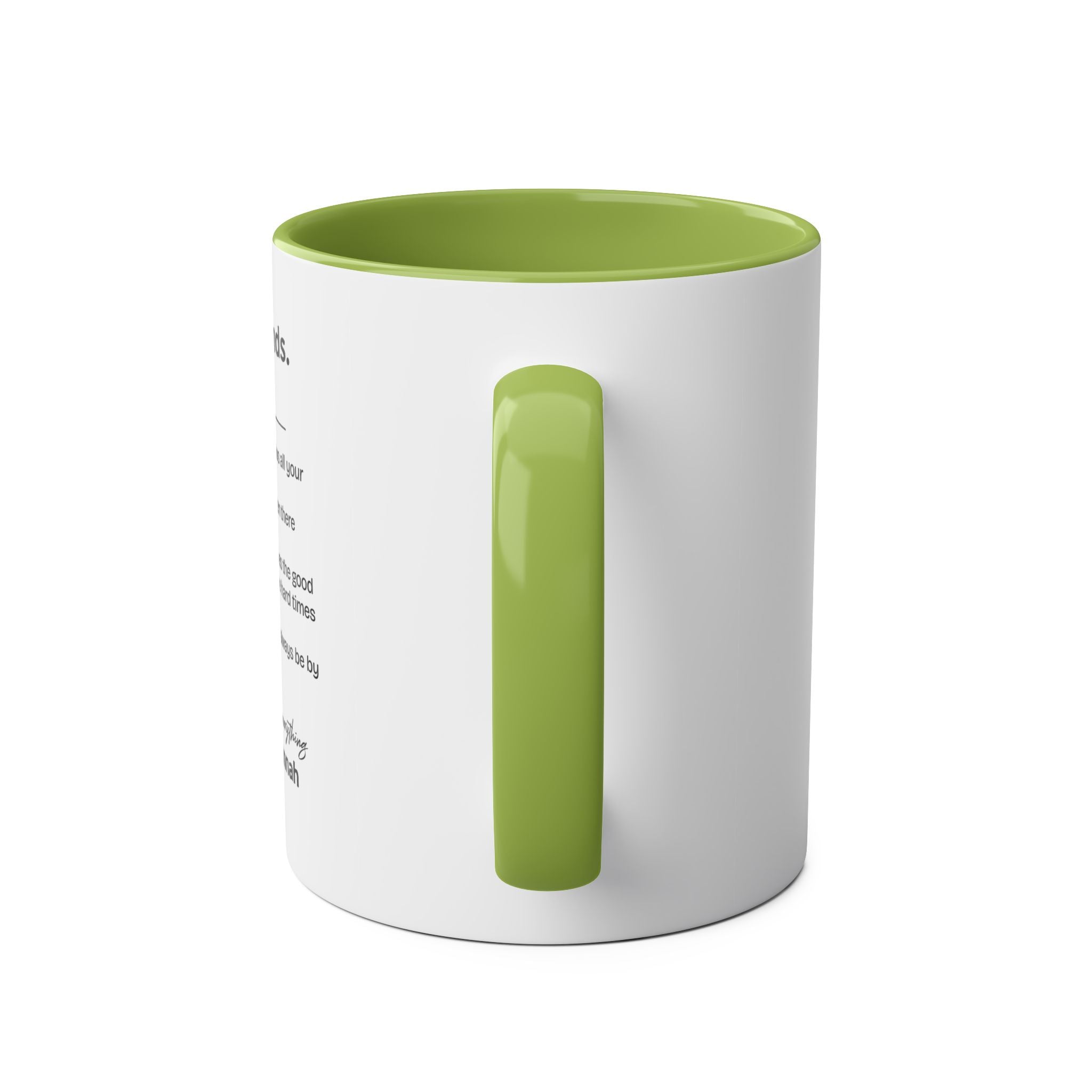 Best Friends Definition Coffee Mug — Personalized Friendship Gift (11oz Two-Tone)