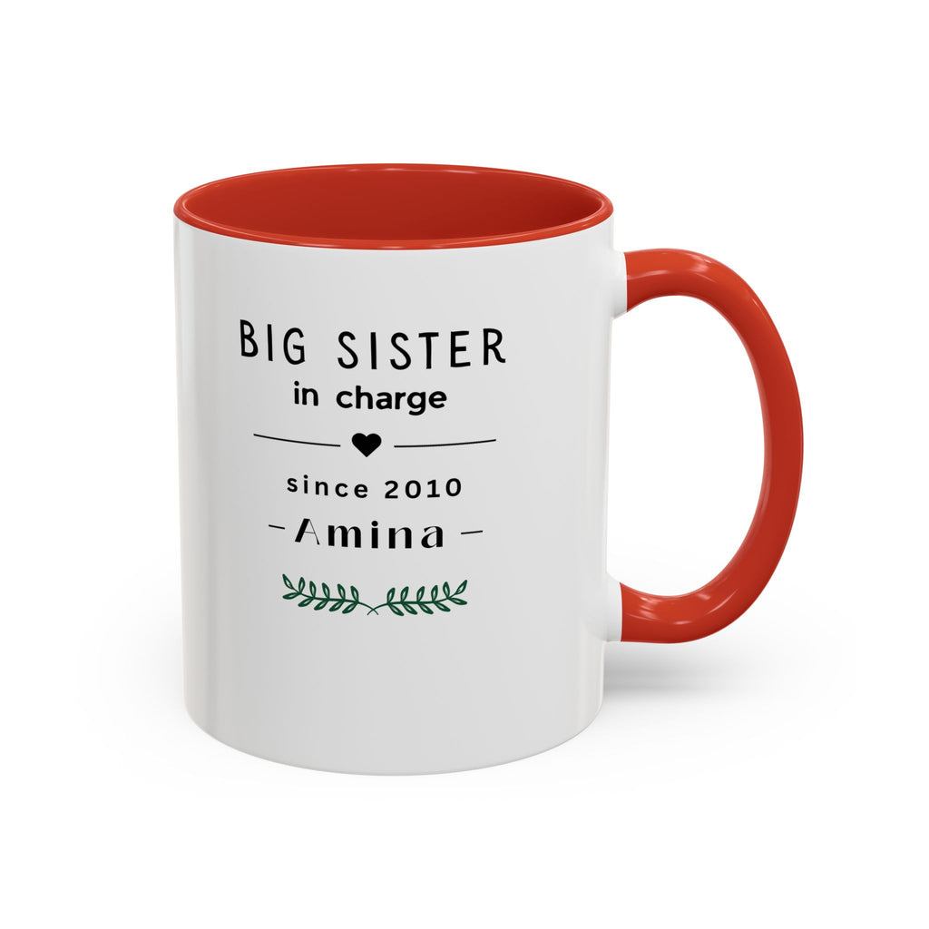 Personalised Sister Mug | Big Sister, Middle Sister or Little Sister | Custom Name Gift