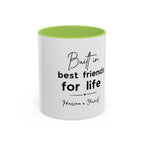 Personalised Best Friends for Life Mug | Custom Name Accent Coffee Mug