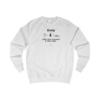 Personalised 'Coffee, Trees, Mountains' Sweatshirt | Custom Name Outdoor Crewneck