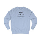 Personalised 'Coffee, Trees, Mountains' Sweatshirt | Custom Name Outdoor Crewneck