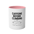 Personalised Climbing Mug – Caffeine Before Climbing
