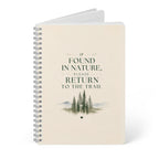 Stack of nature notebooks with spiral binding and “Return to the Trail” cover text.