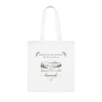 Personalised Mountain Tote Bag — Custom Location, Name & Date | Scenic Illustration - AlleyCrafters