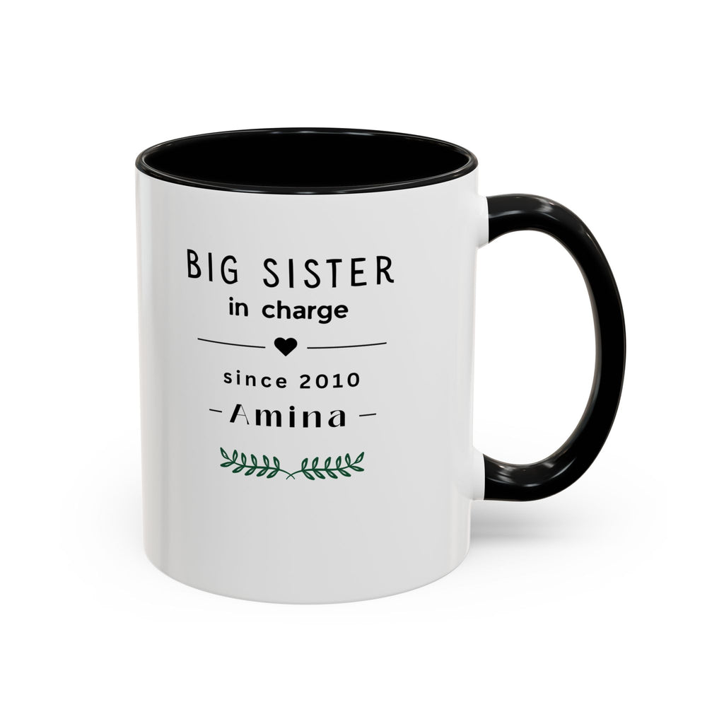 Personalised Sister Mug | Big Sister, Middle Sister or Little Sister | Custom Name Gift